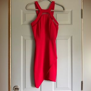 Crystal Doll Red Bodycon Mini Dress